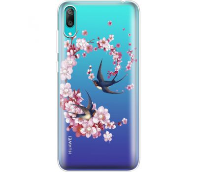 Силіконовий чохол BoxFace Huawei Y7 Pro 2019 Swallows and Bloom (936681-rs4)