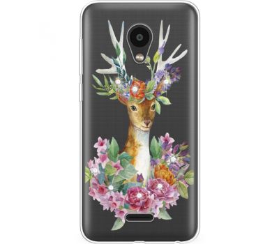 Силіконовий чохол BoxFace Meizu C9 Deer with flowers (935757-rs5)