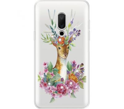 Силіконовий чохол BoxFace Meizu 15 Deer with flowers (935782-rs5)