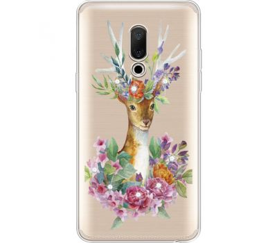 Силіконовий чохол BoxFace Meizu 15 Plus Deer with flowers (935783-rs5)