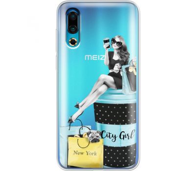 Силіконовий чохол BoxFace Meizu 16s City Girl (37984-cc56)