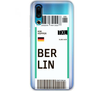 Силіконовий чохол BoxFace Meizu 16s Ticket Berrlin (37984-cc80)