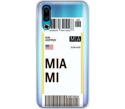 Силіконовий чохол BoxFace Meizu 16s Ticket Miami (37984-cc81)