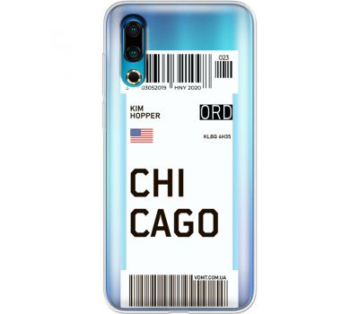 Силіконовий чохол BoxFace Meizu 16s Ticket Chicago (37984-cc82)