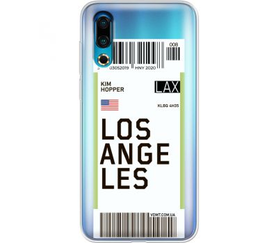 Силіконовий чохол BoxFace Meizu 16s Ticket Los Angeles (37984-cc85)