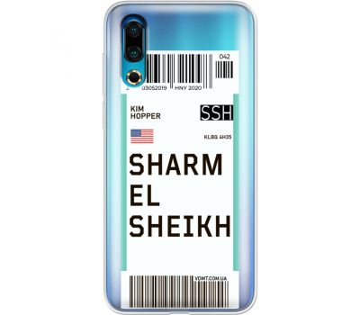 Силіконовий чохол BoxFace Meizu 16s Ticket Sharmel Sheikh (37984-cc90)