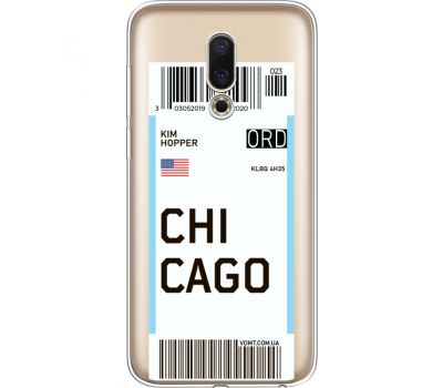 Силіконовий чохол BoxFace Meizu 16 Ticket Chicago (35190-cc82)