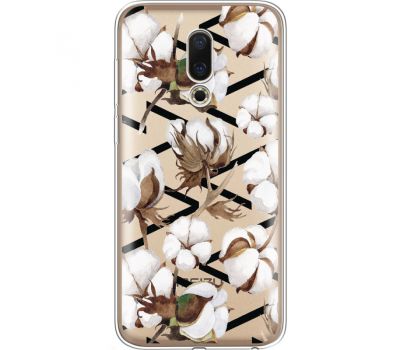 Силіконовий чохол BoxFace Meizu 16 Cotton flowers (35190-cc50)