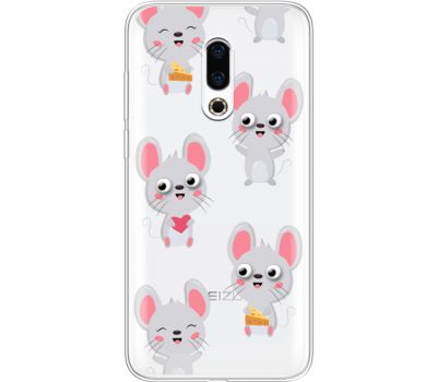 Силіконовий чохол BoxFace Meizu 16 Plus с 3D-глазками Mouse (35584-cc76)