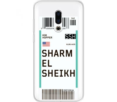Силіконовий чохол BoxFace Meizu 16 Plus Ticket Sharmel Sheikh (35584-cc90)