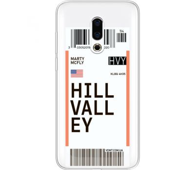 Силіконовий чохол BoxFace Meizu 16 Plus Ticket Hill Valley (35584-cc94)