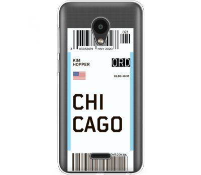 Силіконовий чохол BoxFace Meizu C9 Ticket Chicago (35757-cc82)