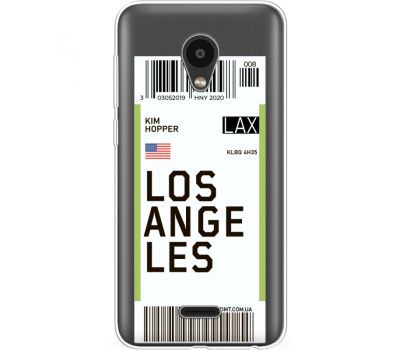 Силіконовий чохол BoxFace Meizu C9 Ticket Los Angeles (35757-cc85)