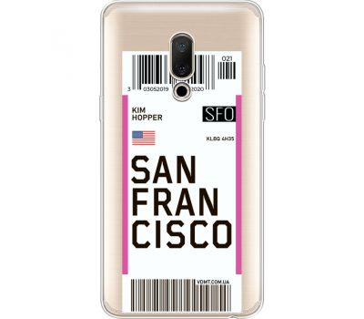 Силіконовий чохол BoxFace Meizu 15 Plus Ticket  San Francisco (35783-cc79)