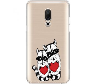 Силіконовий чохол BoxFace Meizu 15 Plus Raccoons in love (35783-cc29)