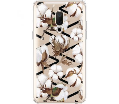 Силіконовий чохол BoxFace Meizu 15 Plus Cotton flowers (35783-cc50)