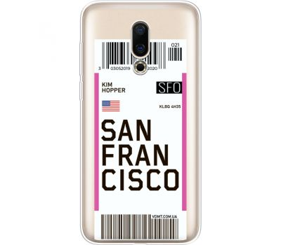 Силіконовий чохол BoxFace Meizu 16X Ticket  San Francisco (35843-cc79)