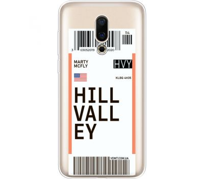 Силіконовий чохол BoxFace Meizu 16X Ticket Hill Valley (35843-cc94)