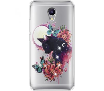 Силіконовий чохол BoxFace Meizu M5 Note Cat in Flowers (935009-rs10)