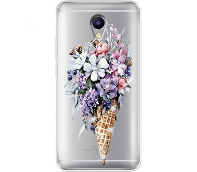 Силіконовий чохол BoxFace Meizu M5 Note Ice Cream Flowers (935009-rs17)