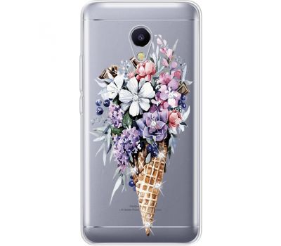 Силіконовий чохол BoxFace Meizu M5s Ice Cream Flowers (935041-rs17)