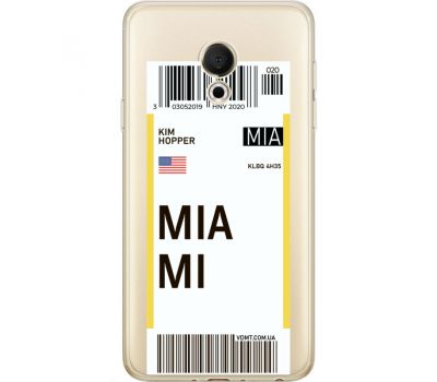 Силіконовий чохол BoxFace Meizu M15 (15 Lite) Ticket Miami (35007-cc81)