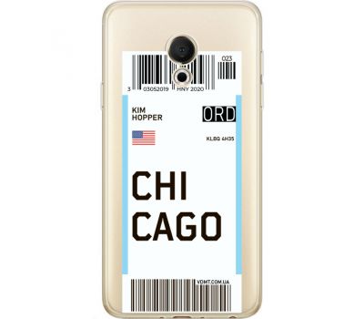 Силіконовий чохол BoxFace Meizu M15 (15 Lite) Ticket Chicago (35007-cc82)