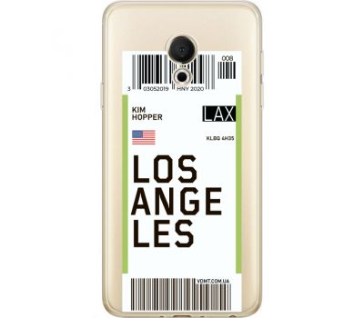 Силіконовий чохол BoxFace Meizu M15 (15 Lite) Ticket Los Angeles (35007-cc85)