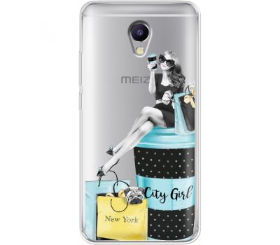 Силіконовий чохол BoxFace Meizu M5 Note City Girl (35009-cc56)