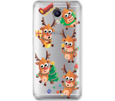 Силіконовий чохол BoxFace Meizu M5 Note с 3D-глазками Reindeer (35009-cc74)