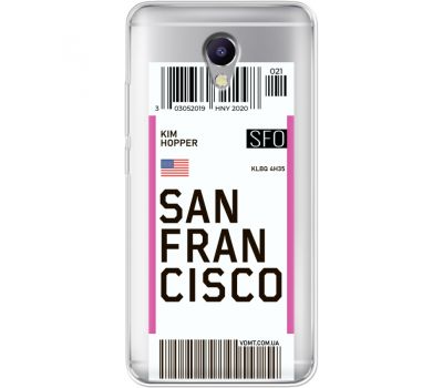 Силіконовий чохол BoxFace Meizu M5 Note Ticket  San Francisco (35009-cc79)
