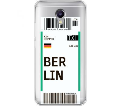 Силіконовий чохол BoxFace Meizu M5 Note Ticket Berrlin (35009-cc80)