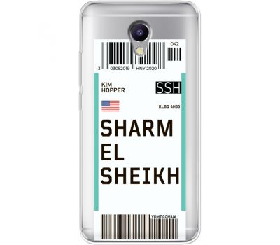 Силіконовий чохол BoxFace Meizu M5 Note Ticket Sharmel Sheikh (35009-cc90)