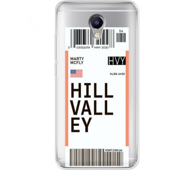 Силіконовий чохол BoxFace Meizu M5 Note Ticket Hill Valley (35009-cc94)