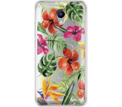 Силіконовий чохол BoxFace Meizu M5 Note Tropical Flowers (35009-cc43)