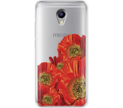 Силіконовий чохол BoxFace Meizu M5 Note Red Poppies (35009-cc44)