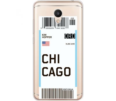 Силіконовий чохол BoxFace Meizu M6 Ticket Chicago (35010-cc82)
