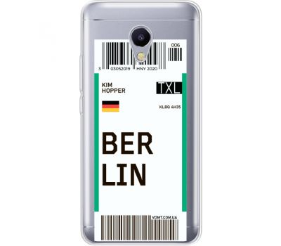 Силіконовий чохол BoxFace Meizu M5s Ticket Berrlin (35041-cc80)