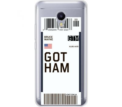 Силіконовий чохол BoxFace Meizu M5s Ticket Gotham (35041-cc92)