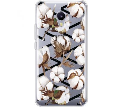Силіконовий чохол BoxFace Meizu M5s Cotton flowers (35041-cc50)