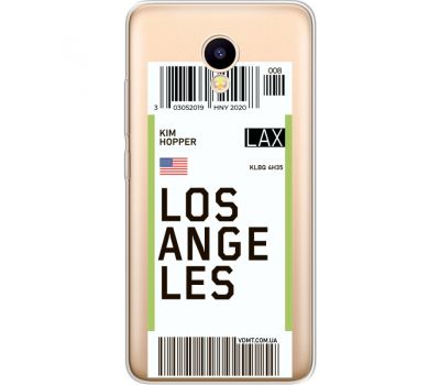 Силіконовий чохол BoxFace Meizu M5C Ticket Los Angeles (35051-cc85)