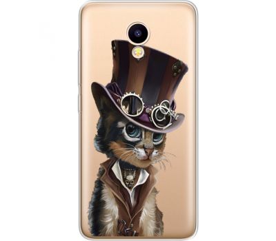 Силіконовий чохол BoxFace Meizu M5C Steampunk Cat (35051-cc39)