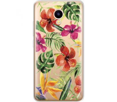 Силіконовий чохол BoxFace Meizu M5C Tropical Flowers (35051-cc43)