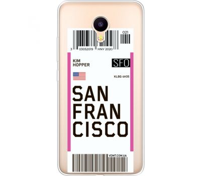 Силіконовий чохол BoxFace Meizu M3 Ticket  San Francisco (35365-cc79)