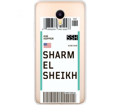 Силіконовий чохол BoxFace Meizu M3 Ticket Sharmel Sheikh (35365-cc90)