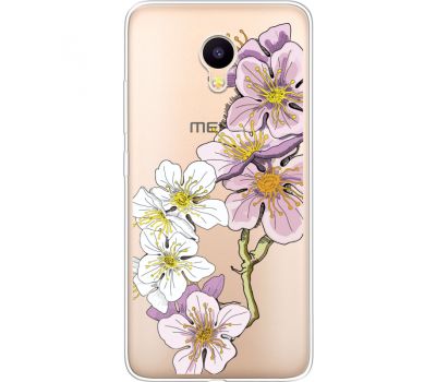 Силіконовий чохол BoxFace Meizu M3 Cherry Blossom (35365-cc4)