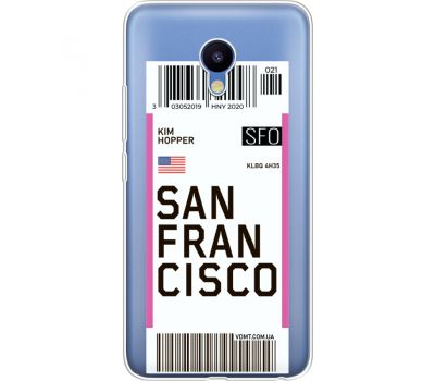 Силіконовий чохол BoxFace Meizu M5 Ticket  San Francisco (35998-cc79)