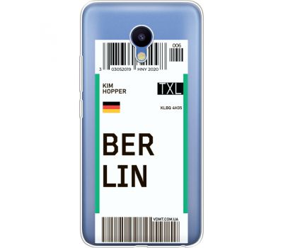 Силіконовий чохол BoxFace Meizu M5 Ticket Berrlin (35998-cc80)