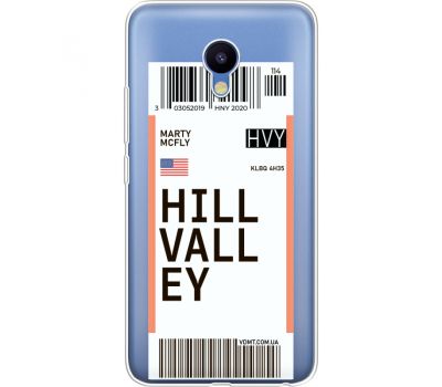 Силіконовий чохол BoxFace Meizu M5 Ticket Hill Valley (35998-cc94)