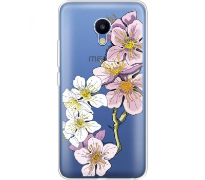 Силіконовий чохол BoxFace Meizu M5 Cherry Blossom (35998-cc4)